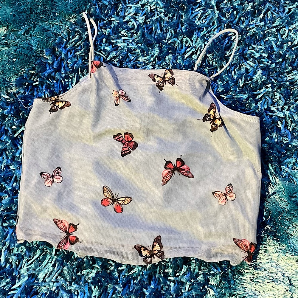 Butterfly crop top